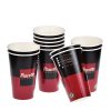 Gobelet en carton personnalisée, Custom printed paper cups, Kubki papierowe z nadrukiem, Pappbecher mit individuell bedruckt, Pappersmuggar med eden tryck