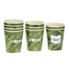 Gobelet en carton personnalisée, Custom printed paper cups, Kubki papierowe z nadrukiem indywidualnym, Pappbecher mit individuell bedruckt, Pappersmuggar med eden tryck.