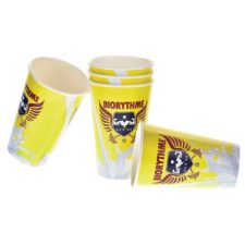 Gobelet en carton personnalisée, Custom printed paper cups, Kubki papierowe z nadrukiem indywidualnym, Pappbecher mit individuell bedruckt, Pappersmuggar med eden tryck.