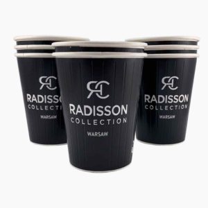 Gobelet en carton personnalisée, Custom printed paper cups, Kubki papierowe z nadrukiem, Pappbecher mit individuell bedruckt, Pappersmuggar med eden tryck